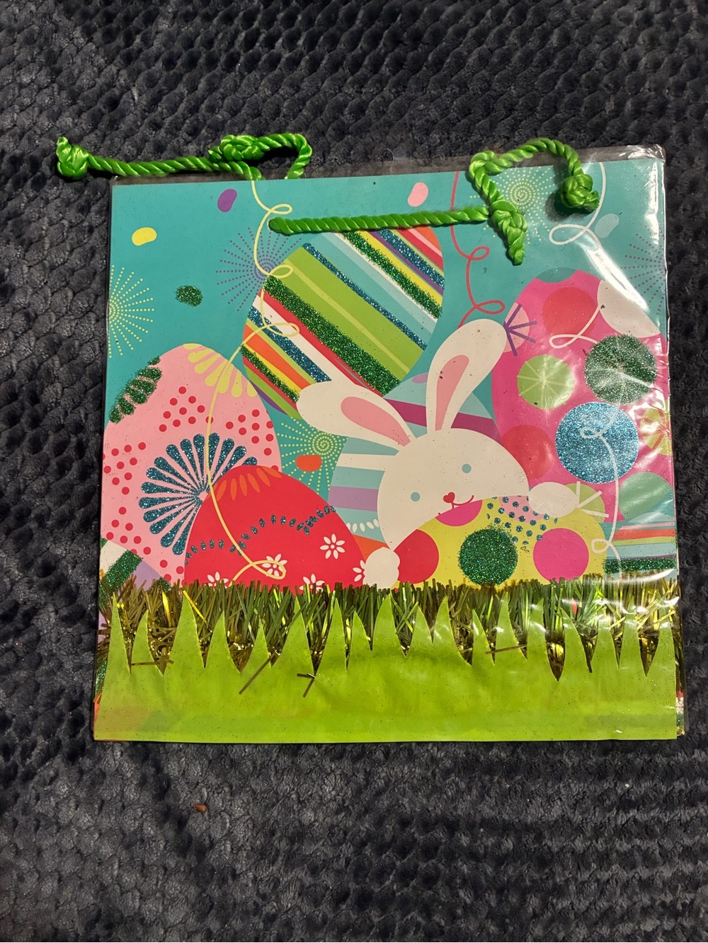 Papyrus Blue & Green Bunny Easter Gift Bag